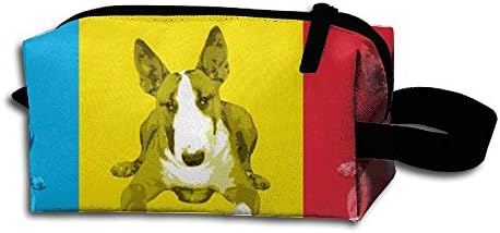EUY0XD English Bull Terrier Cosmetic Bag Crazy Young Pencil Case Creative Cosmetic Pouch