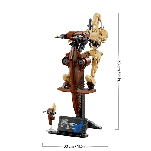 Star Wars 75428 Droide de Combate con STAP - Figura Articulada de Juguete - Decoración del Dormitorio - Regalo para Niños y Niñas de 12+ Años y Adolescentes Fans de La Amenaza Fantasma