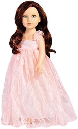 Wesen Doll Clothes For 18 Inch Dolls Pale pink lace dress Fits American Girl Dolls