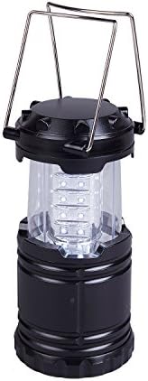 South To East Ultra Bright 30 LED Lantern, Lightly waterproof, Portable Outdoor LED Camping Lantern, Camping Survival Gear for Hiking, Emergencies, Outages, Collapsible (Black)
