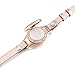 Essential Oil Diffuser Jewelry for Women Aromatherapy Anxiety Bracelet Hypoallergenic 316L Surgical Stainless Steel with Adjustable Genuine Leather 12 Pad Birthday Gift Set (Rose Gold)
