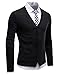 NEARKIN (NKNKCAC1 Mens Knitwear City Casual Slim Cut Long Sleeve Cardigan Sweaters Black US S(Tag Size S)