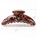 We We 5‘’ Large Luxury French Light Tortoise Shell Marbled Jaw Hair Claw Clip Clamp for Women (Brown)