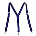 HDE Y-Back Suspenders for Men Clip On Adjustable Elastic 1