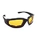 3 Pair Motorcycle Riding Glasses Padding Goggles UV Protection Dustproof WindproofMotorcycle Sunglasses with Yellow Lens for Outdoor sports Actives