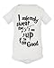 RB Clothing Co Cute Baby Onesie Mischief Managed (3-6 Month, White)