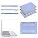 MOSISO Compatible with MacBook Air 13 inch Case 2022, 2021-2018 Release A2337 M1 A2179 A1932, Plastic Hard Shell&Keyboard Cover&Screen Film&Storage Bag for MacBook Air 13.3 inch Case, Serenity Blue