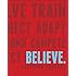 Believe Training Journal (Classic Red, Updated Edition)