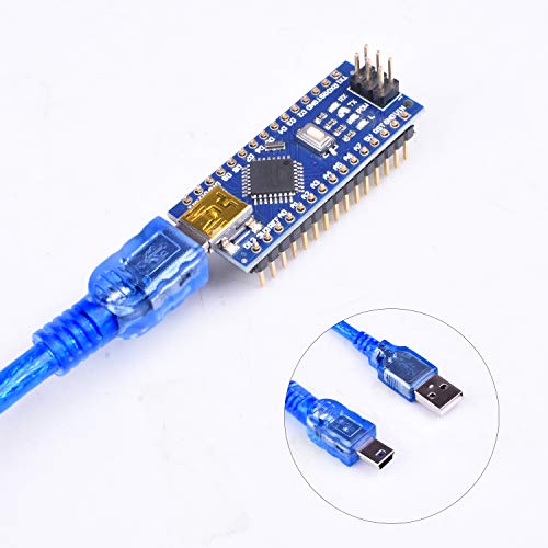 Longruner for Arduino Mini Nano V3.0 ATmega328P 5V 16M Micro Controller Board Module with USB Cable for Arduino 3pcs