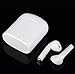 Dual Side Wireless Bluetooth Headset Earbuds Stereo Earphone for Apple AirPods iPhone 8, 8 Plus, X, 7, 7 Plus, 6s, 6S Plus iPhone 5 (White)