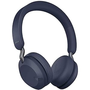 Jabra Elite 45h Best-in-Class Wireless Headphones, Navy – Biggest Speakers, Longest Battery, Fastest Charge
