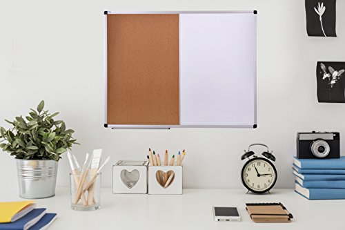 xboard-magnetic-whiteboard-36-x-24-combo-whiteboard-dry-erase-board