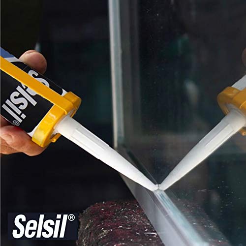 SELSIL Aquarium Silicone Sealant Clear, High Elasticity, Safe for Fish