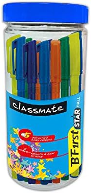 Classmate Bfirst- Blue Ball Pens (Pack of 25) | Smooth & Fast Writing Ball Pens | Attractive body colours|Comfortable to hold & write|School & Office Stationery|Work from home essentials Classmate Bfirst- Blue Ball Pens (Pack of 25) | Smooth & Fast Writing Ball Pens | Attractive body colours|Comfortable to hold & write|School & Office Stationery|Work from home essentials