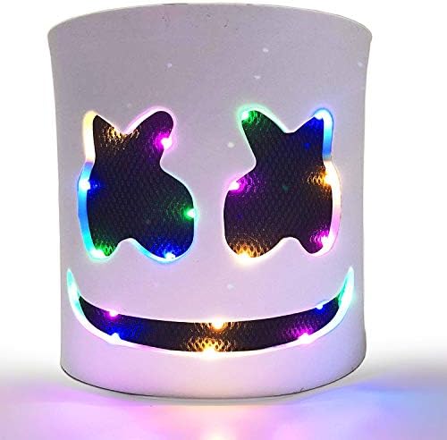 DJ LED Mask - Music Festival Party Halloween Light Up Mask Carnival DJ Helmet