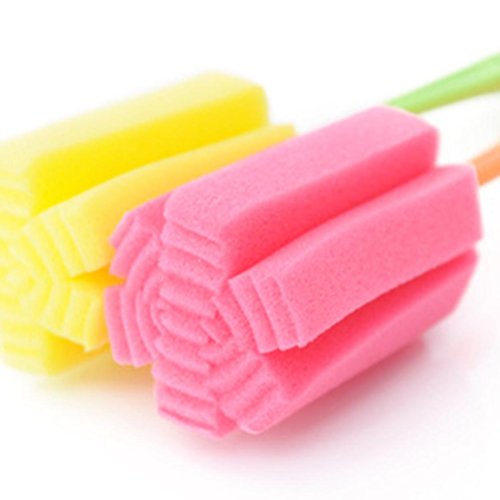 Sponge Cup Brush, Ankola 1 PCS Kitchen Cleaning Tool Sponge Brush for Wineglass Bottle Coffe Tea Glass Cup (Multicolor-2, 9.84")