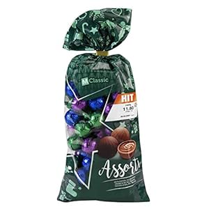 Frey M-Classic Assortierte Schokoladenkugeln 1kg – Milch, Noir und Haselnuss – Schweizer Schokolade – UTZ-zertifiziert