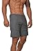 YoungLA Men's Yoga Running Shorts w/Zipper Pockets Grey Large
