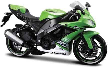 Kawasaki Ninja ZX-10R 1:12 scale from Maisto (choice of colours) (Green), medium-sized