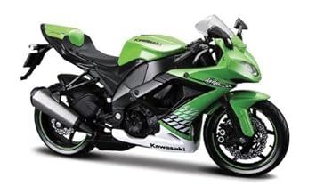 Maisto 1/12 Kawasaki 2010 Ninja ZX-10R Die Cast Motorcycle (Green)