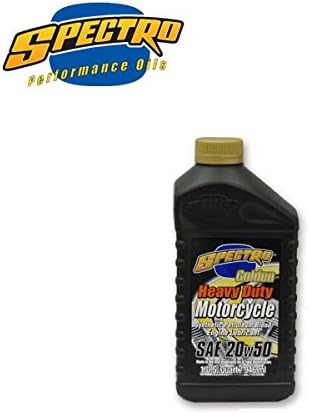 Amazon Usa製 Spectro スペクトロ ゴールデン 半化学合成 エンジン オイル Sae w50 バイク用エンジンオイル 車 バイク