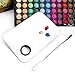 2 Pack Professional Makeup Palette, 2 Types Pro Lady Stainless Steel Cosmetic Artist Spatula with Spatula Tool for Mixing Foundation by ACKLLR, Silver
