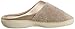 isotoner Women's Microterry PillowStep Satin Cuff Clog Slippers, Taupe, 8.5-9 B(M) US