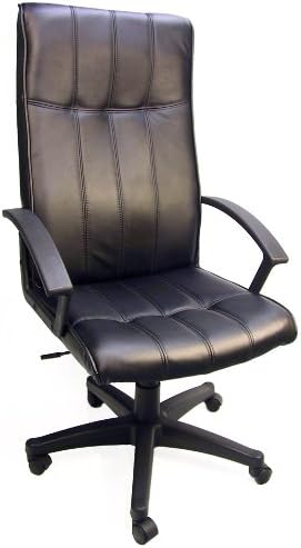 Peyton Leather Executive Office Chair / High Back w/ Gas Lift & Tilt and Ergonomic Lumbar Support