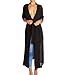 Dreamsoar Womens Long Sleeve Fashion Chiffon Lightweight Maxi Sheer Duster Cardigans
