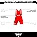 Elite Sports NEW ITEM Standard Wrestling Singlet (Red, Large)