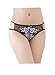 Sexyangels Womens Open Crotch Underwear Thongs Lace G-Strings Sexy Panties, Blue Embroidering, One Size