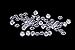 Alone Moon 500pcs 2.0mm Round Whtie Sparkling Loose Cubic Zirconia Resplendent Grade Hearts and Arrows Cut for Ring/Necklace/Earrings Inlay and DIY Hand-Made,Vacuum Packaging