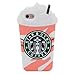 iPhone 7 Case, MC Fashion Cute 3D Starbucks Pink Strawberry Frappuccinos Cup Protective Silicone Case Cover for Apple iPhone 7 (2016) Release (Frappuccinos)