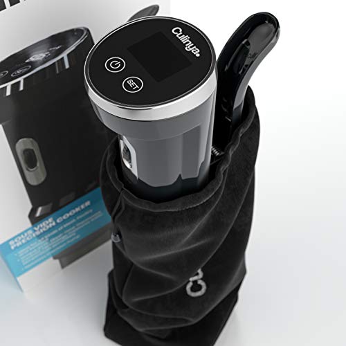 Culinya 1300W Sous Vide Cooker | Thermal Immersion Circulator | Simple | Accurate | Reliable | Safe Stainless Steel | Kitchen Recipe Book