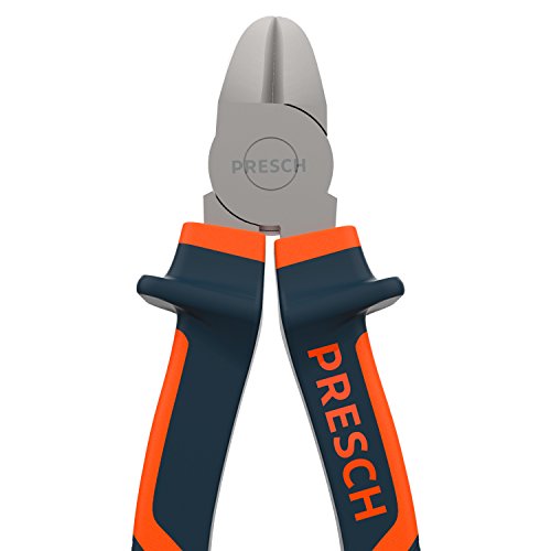 Presch Seitenschneider 160 mm gerade - Profi Kabelschneider gehärtet mit Mehrkomponenten Griff zum Draht trennen… – Bild 5
