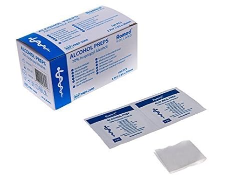 Alkoholtupfer 30 x 65 mm Tupfer Alkoholpads verschiedene Mengen (5000 Stück)