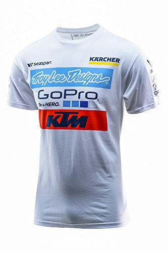 Troy Lee Designs Mens 2016 Team KTM T-Shirt (White, M)