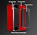 iPhone 5S Case,iPhone 5 Case, iPhone SE Case, Full Body Coverage Ultra-thin Hard Hybrid Plastic with [Slim Tempered Glass Screen Protector] Protective Case Cover & Skin for Apple iPhone 5S/5 (Red)