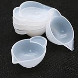 JETEHO Pack of 6 Silicone Mold Cup Dispenser DIY Epoxy Resin Jewelry Making Tool Accessory Color Modulation