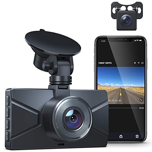 Crosstour WiFi Dash Cam Front and Rear Dual Lens, Nigeria Ubuy