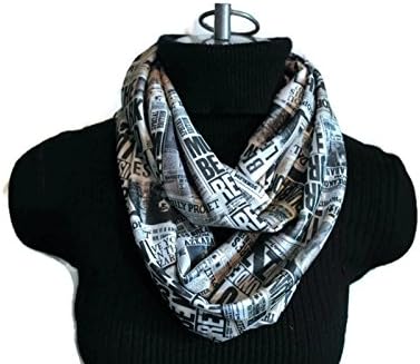 Harry Potter Infinity Scarf - Daily Prophet infinity scarf - Harry Potter - scarf -womens fashion - Gifts for Her - Scarves - Summer Scarf