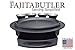 Butler Concepts The Fajita Butler Serving Set, with Cast Iron Skillet and Removable Handle, Heat-Resistant Base, Dual Sliding Tortilla Tray, 2 Condiment Holders with 4 Stainless Steel Ramekins