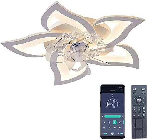 AiPaiTe Dimmable Fan, Ceiling Light with Ceiling Fan, Ceiling Light with Remote Control, Memory Function and Reverse Rotation Function 69 cm