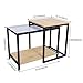 Lifewit 2-piece Side Table Nesting Table Accent Table Set, Combination Extension Slide End Sofa Table