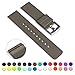 GadgetWraps Silicone Watch Band Strap With Quick Release Pins - Compatible With Pebble, Fossil, Skagen, Wristology - 14mm Dark Taupe