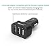 iXCC UL Certified 36W/7.2A 3 Port Car Charger, Fast Car Charger Adapter for iPhone 7s 6s Plus, USB Car Charging Ports for Galaxy S8+ S7 S6 Edge, iPad Pro Air mini, Note 5, LG, Nexus and More - Black