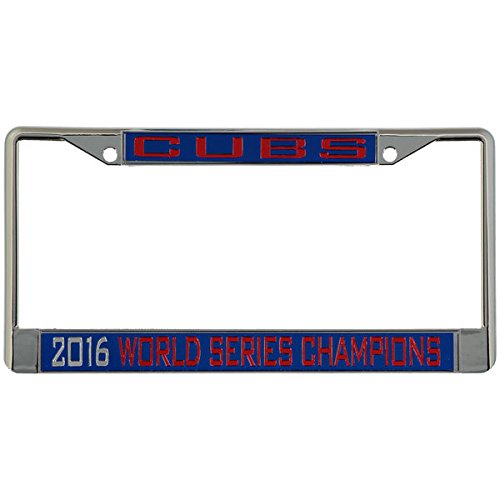 Chicago Cubs WinCraft 2016 World Series Champions Metal Inlaid License Plate Frame