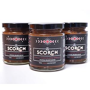 The Chilli Alchemist Chili Alchemist Scorch, Chili Chocolade Spread X 3, 540 ml