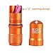 Cevinee™ Waterproof EDC Keychain Capsule Tube, Solid Small Essentials Stocking Container/Seal Bottle/Match Case/Dry Box/Pill Fob - Orange
