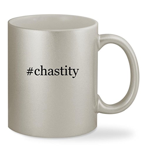 #chastity - 11oz Hashtag Silver Sturdy Ceramic Coffee Cup Mug